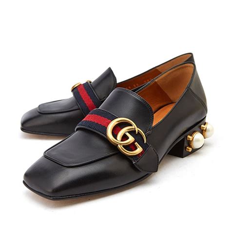 giày gucci leather mid-heel loafer|Gucci handbags sale.